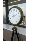 ® Klasik Eskitme Tripod Ayaklı Saat