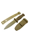Knives S30v Haki Av Bıçağı 22cm - Testere Detaylı, Kılıflı
