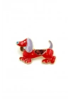 Köpek Broş - Kırmızı