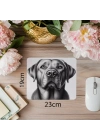 Köpekseverler İçin El Çizimi Mouse Pad - 19x23 cm 2 mm Dikdörtgen İthal Baskılı Mouse Pad