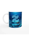 Kova Burcu Baskılı Kahve Kupası - Astral Denizaltı Dünyası Vs2