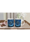 Kova Burcu Baskılı Kahve Kupası - Zamanın Çarkları Astroloji Mekanizması Vs1