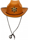 Kovboy Şerif Şapkası Kahve 12 Adet - Kostüm, Parti Ve Gösteri Şapkası