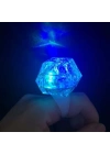 Kristal Tasarımlı Led Işıklı Mavi Yüzük