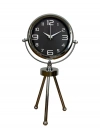 ® Krom Asil Üç Ayaklı Metal Masa Saati