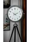® Krom Standart Tripod Ayaklı Saat