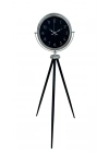 ® Krom Zarif Tripod Ayaklı Saat