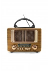 ®  Küçük Mini Boy Retro Ahşap Tasarım Bluetooth Hoparlörlü Radyo – FM/AM Destekli, Şarjlı ve Taşınabilir Radyo NS-8108
