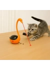 Kuğu Şeklinde Lazerli ve Mama Hazneli Kedi Oyuncağı