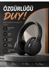 Kulak Üstü Bluetooth Kulaklık Ayarlanabiilir Uzun Pil Ömrü Kablosuz 5.0 Bluetooth