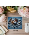 Kule PC ve CRT Monitörlü Mousepad - 19x23 cm 2 mm Dikdörtgen İthal Baskılı Mouse Pad