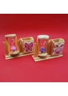 Kum Saati Kalemlik Kutulu