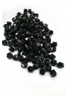 Küp Boncuk İçten Boncuklu Bileklik Çanta Boncuğu 10 mm 50 gr Siyah - BNC457