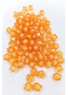 Küp Boncuk İçten Boncuklu Bileklik Çanta Boncuğu 10 mm 50 gr Turuncu - BNC452