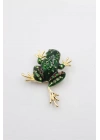 Kurbağa Broş - Yeşil
