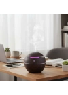 ® Küre Model Akasya Renk Hava Nemlendirici – Ultrasonik Soğuk Buhar Makinesi, LED Işıklı Masaüstü Oda Nemlendirici