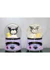 Kuromi Işıklı Müzikli Kar Küresi Orta Boy Model 2