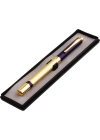 Kutulu Lacivert Gold Tasarım Roller Kalem