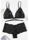 Kadın Siyah Özel Şık Sütyen Külot Takımı