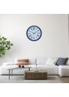 Lacivert 36 Cm Dekoratif Duvar Saati