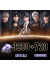 LAD 3280 Crystals + 720 Diamonds