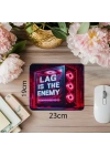 Lag is the Enemy Yazılı Glitch Mousepad - 19x23 cm 2 mm Dikdörtgen İthal Baskılı Mouse Pad