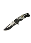 Lanmark Mx10 Gri Testereli Outdoor Çakı 21 Cm - Otomatik, Perçinli