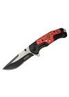 Lanmark Mx10b Kırmızı Testereli Outdoor Çakı 21 Cm - Otomatik, Perçinli