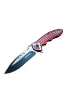 Lanmark Rd T60a Kamp Çakı 20 Cm - Kırmızı Sap, Otomatik, Kemerlikli