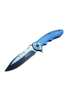 Lanmark T60b Kamp Çakı 20 Cm - Mavi Sap, Otomatik, Kemerlikli