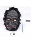 Lateks Goril Maskesi Maymun Maskesi Et Maskesi Orangutan Siyah Saçlı 4 No