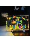 LED Aydınlatmalı Yazı ve Çizim Tahtası - Küçük Boy 20x20 cm