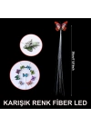Led Fiber Optik Işıklı Kelebek Saç Klipsi