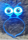 Led Işıklı & Pilli Uzaylı Göz Parti Tacı Mavi Renk