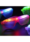 Led Işıklı Renkli Panjur Gözlük 12 Adet