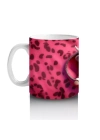 Leopar Desenli Aşık Ayıcık – Baskılı Kahve Kupası