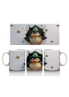 Leprechaun Şapkası Takan Neşeli Penguen Karakteri - Baskılı kahve kupası