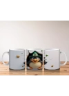 Leprechaun Şapkası Takan Neşeli Penguen Karakteri - Baskılı kahve kupası