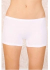 Likralı Süprem Bayan Boxer Short Beyaz 2100B