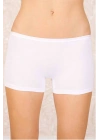 Likralı Süprem Bayan Boxer Short Beyaz 2100B