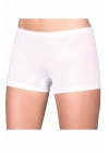 Likralı Süprem Bayan Boxer Short Beyaz 2100B