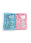 LOVE Tasarımlı Peluş Hatıra Defteri