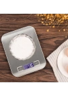 Lüx Dijital Mutfak Terazisi 5 Kg 1 Gr Hassas Paslanmaz Çelik + Pil
