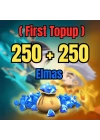 Magic Chess: Go Go 250 + 250 Elmas ( First Topup )