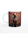 Mandala Köpek Baskılı Kupa Bardak