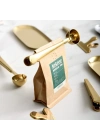 ®  Mandallı Kahve Ölçü Kaşığı Gold Çok Fonksiyonlu Paslanmaz Çelik Kaşık