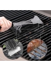®  Mangal Izgara Temizleme Fırçası – Paslanmaz Çelik Telli, Uzun Saplı Grill Temizlik Aparatı Mangal Temizlik Fırçası