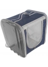Markapet Çift Cam Kedi Köpek Taşıma Çantası 32x40x42 cm Lacivert