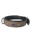 Markapet Deri Doğal Taşlı Köpek Boyun Tasması 28-33 cm X-Small Taba