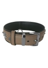 Markapet Deri Doğal Taşlı Köpek Boyun Tasması 28-33 cm X-Small Taba